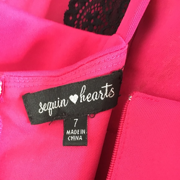 Hot Pink Homecoming Dress - Picture 4 of 4